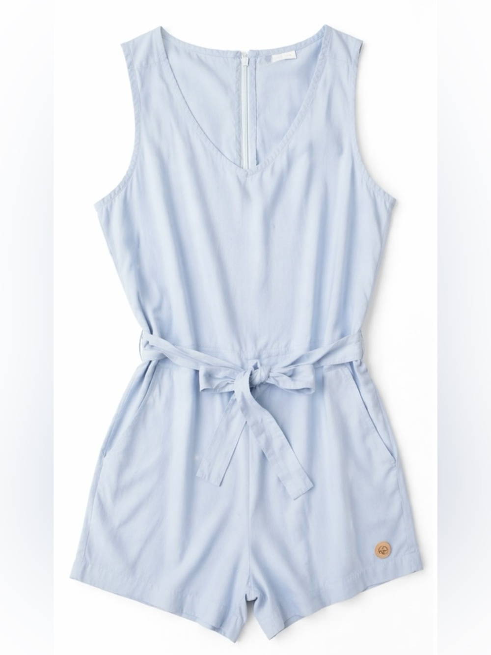 tentree NWT TENCEL Langford Romper skyway blue L